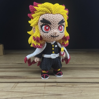 Demon Slayer Örgü Desenli Rengoku Figürü