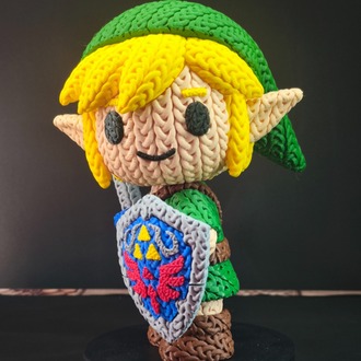 The Legend Of Zelda Örgü Desenli Link Figürü