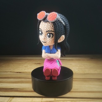 One Piece Örgü Desenli Nico Robin Figürü