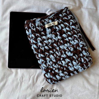 Tablet Case (Brown - Baby Blue)