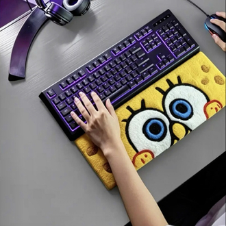 Spongebob Tufting Klavye Destek Halısı