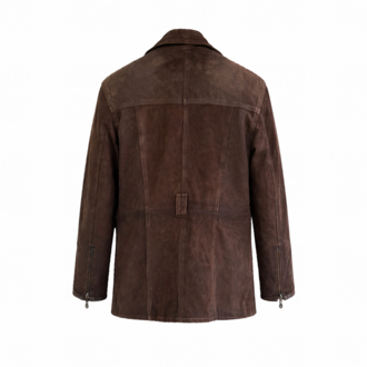 Vintage Hakiki Deri Ceket – Koyu Kahve / Karakterli Slim Form