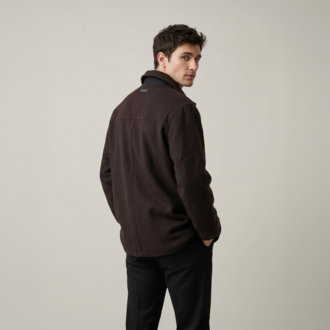 Vintage Koyu Kahve Yün Mont – Minimal & Modern Kesim
