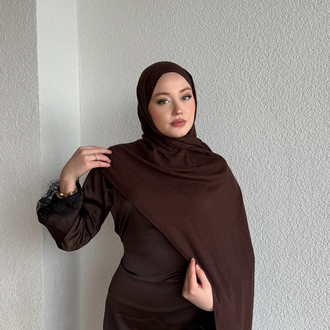 Acı kahve neo pamuk şal