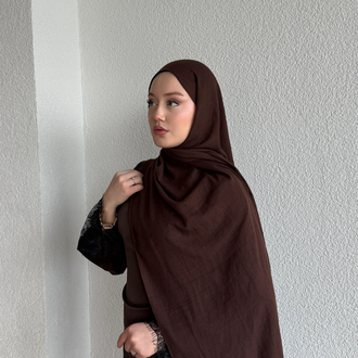Acı kahve neo pamuk şal