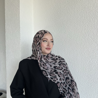 Pembe Leopar şal 