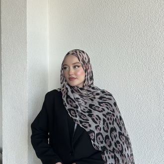 Pembe Leopar şal 