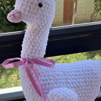 Amigurumi beyaz kuğu