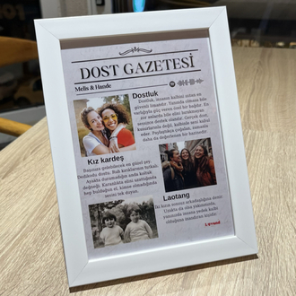 Kişiye özel tasarım çerçeve-5(dost gazetesi)