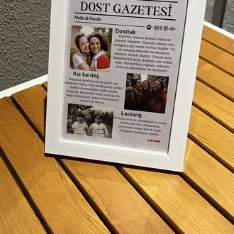 Kişiye özel tasarım çerçeve-5(dost gazetesi)