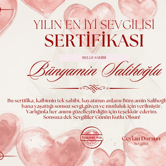 Sevgili sertifikası