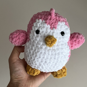 Amigurumi pembe penguen