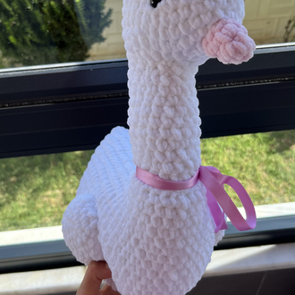 Amigurumi beyaz kuğu