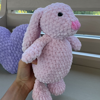 Amigurumi pembe peluş tavşan