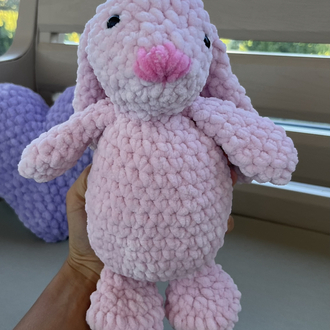 Amigurumi pembe peluş tavşan