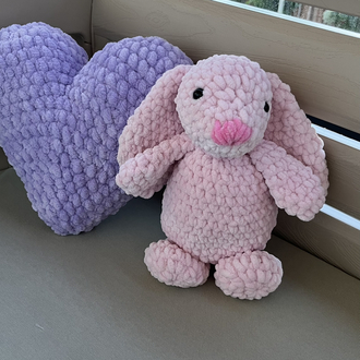 Amigurumi pembe peluş tavşan