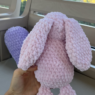 Amigurumi pembe peluş tavşan