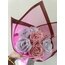 beyaz pembe buket
