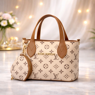 Louis Vuitton Orta Boy Krem Çanta