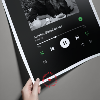 Spotify Temalı Poster | Kişiye Özel Poster