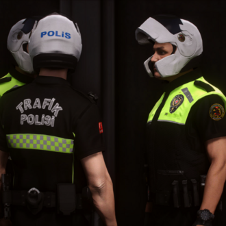 Motosikletli Trafik Polisi [EUP/Reflective]