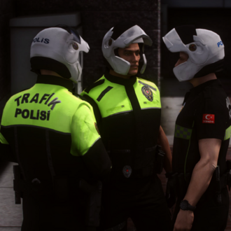 Motosikletli Trafik Polisi [EUP/Reflective]