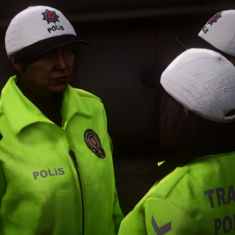 Kadın Trafik Polisi [EUP/Reflective]
