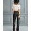 Lucia Fashion Kadın Deri İspanyol Paça Pantolon 