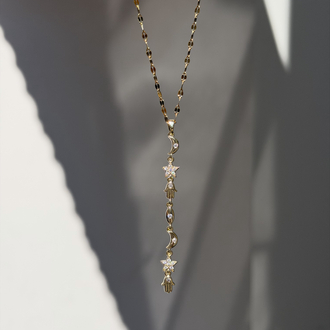 Çelik Minimal Manifest Kolye | Gold