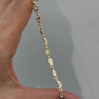 Premium Seri Manifest Bileklik | 14k Gold