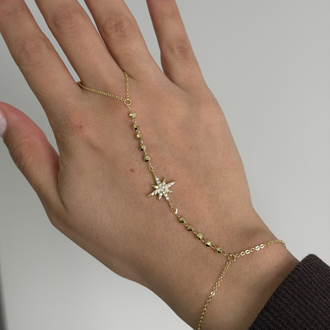  Çelik Topçuklu Kutup Yıldızı Şahmeran | 14k gold