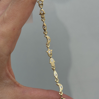Premium Seri Manifest Bileklik | 14k Gold