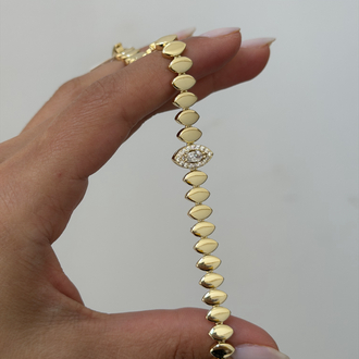 Premium Seri Vintage Badem Bileklik | Gold