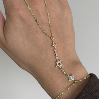 Çelik Yıldız Figürlü Şahmeran | 14k gold