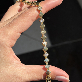 Premium Seri Yonca Bileklik | 14k gold