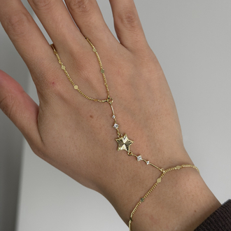 Çelik Parlak Yıldız Şahmeran | 14k gold