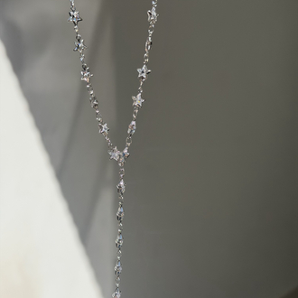 Silver Yıldızlar Y Kolye 