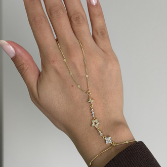Çelik Yıldız Figürlü Şahmeran | 14k gold