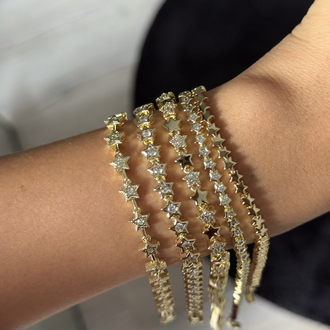 Basic Star Bileklik | 14k Gold