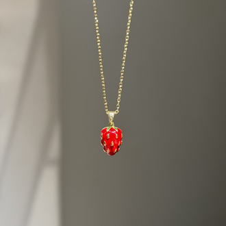 Çelik Çilek Kolye | Gold