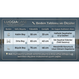 ✈️ LUGGIACASE Premium Kapadokya Gün Batımı Tasarımlı Valiz Koruyucu Kılıf