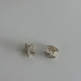 Xuping 14K Taşlı Yıldız Küpe