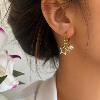 Yıldız Charm Küpe
