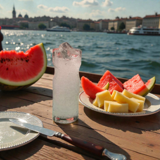 Rakı Sofrası Mum | El Yapımı