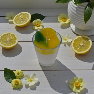 Limon Rüyası Mum - El Yapımı