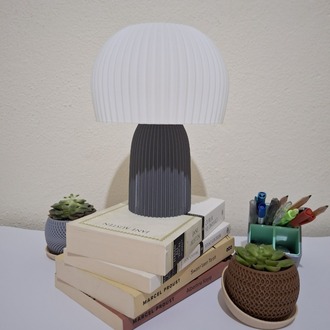 3d Baskı Mushroom Masa Lambası