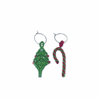 Handmade Christmas Wine Glass Charm Set