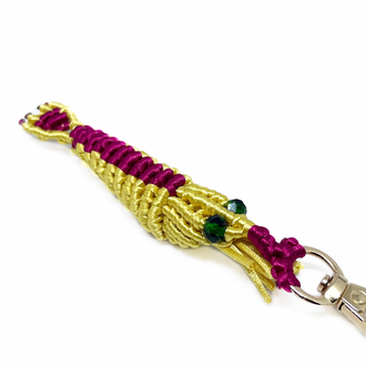 Handmade Macrame Shrimp Charm