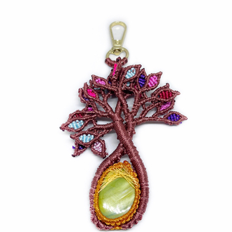 Handmade Macrame Tree of Life Charm