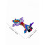Handmade Colorful Macrame Fish Charm